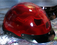 Airbrushed Skull Motorcycle Helmet
