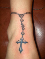 Ankle Rosary TATTOO