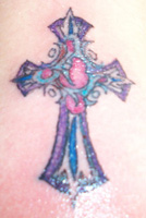 Blue Cross Tattoo