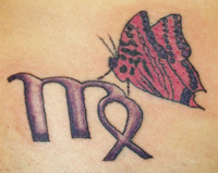 Butterfly Zodiac Tattoo