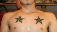 Green Nautical Stars Tattoo