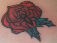 Rose Spider Tattoo