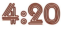4:20 Vinyl Decal, Near Sighted Font