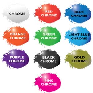Chrome Vinyl Decal Colors